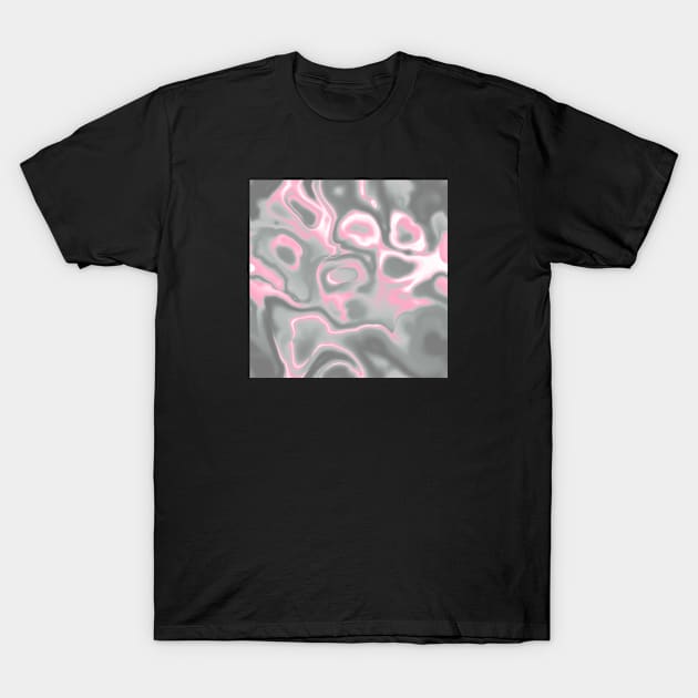 Demigirl Pride Abstract Swirled Spilled Paint T-Shirt by VernenInk